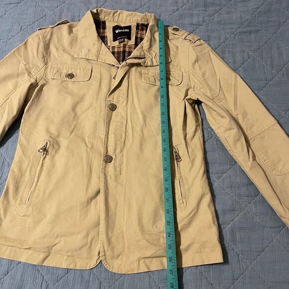 Wantdo Beige Utility Jacket with Pockets – Women’s Size Small - Picture 2 of 6